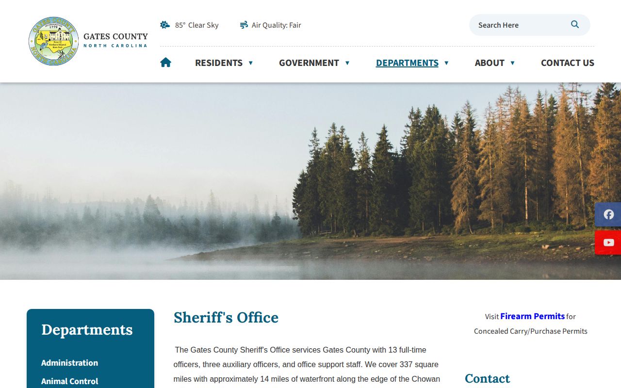 Gates County released mugshot source check on sheriff page